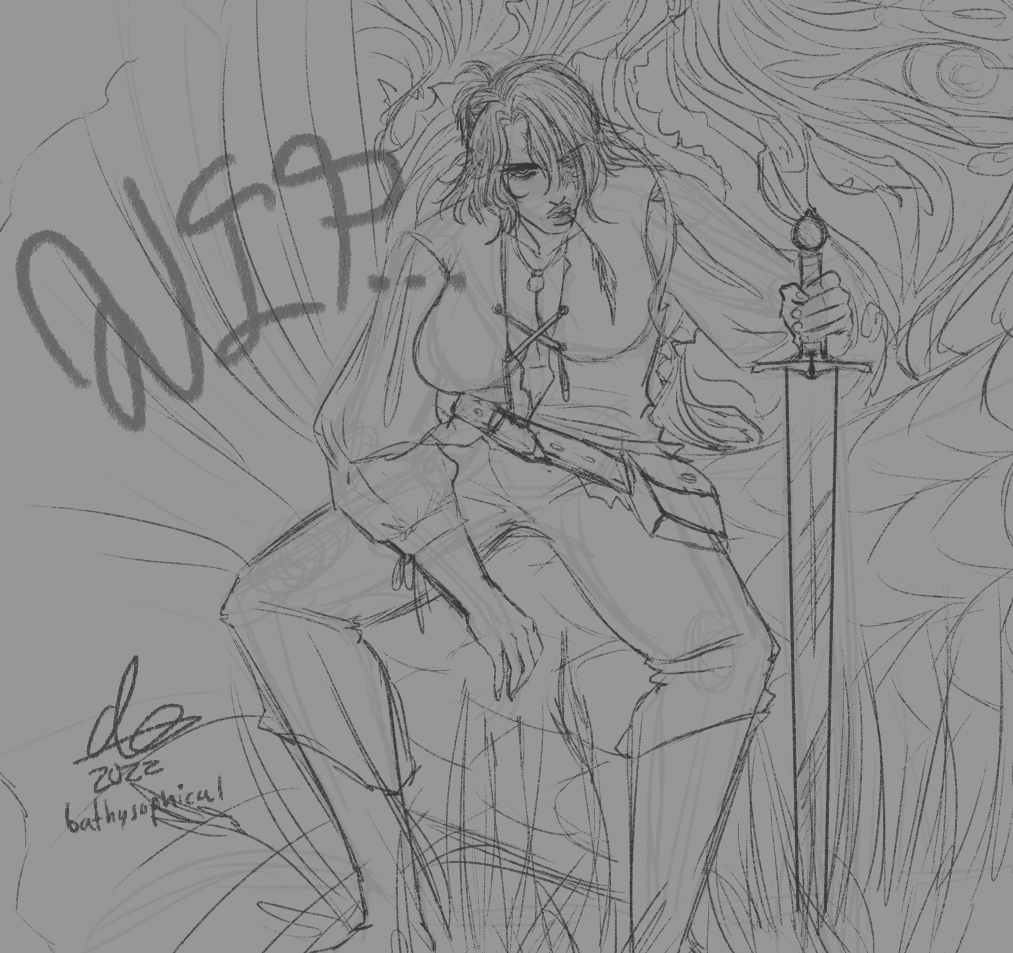 bathysophical's tweet photo. i don't typically post WIP pieces but it's vital that we look at my elden ring oc. it's important that everyone looks at my elden ring oc https://t.co/35NXTMmyvC