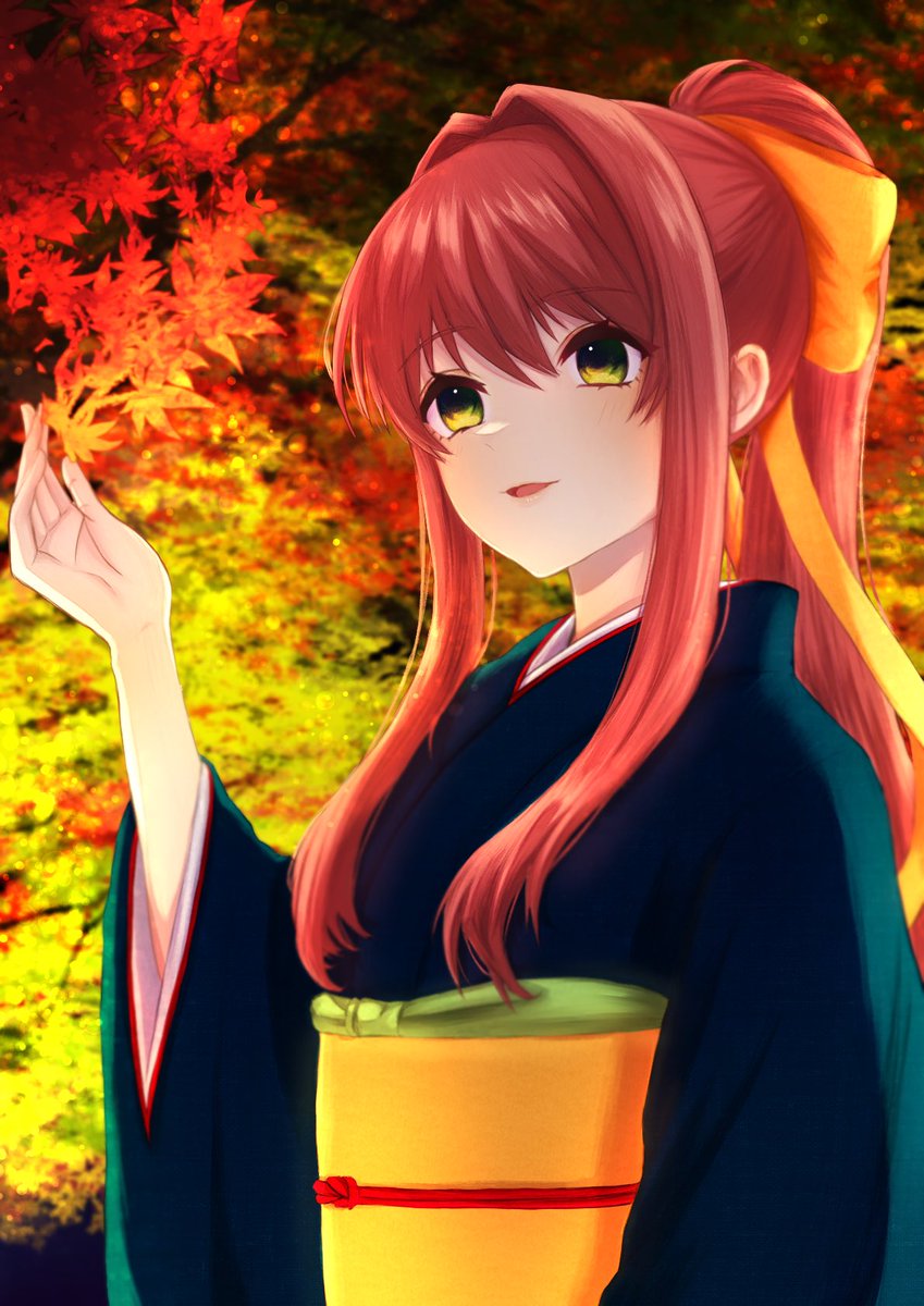 watatapen's tweet photo. 💚🍁
 #ドキドキ文芸部
 #DDLC https://t.co/GqJAX1CB0b