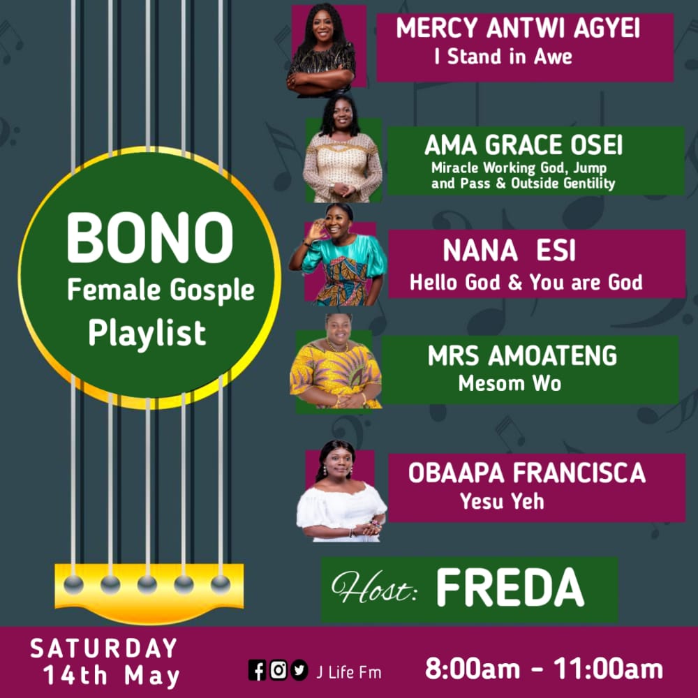 FredaBioh's tweet photo. Today we are celebrating our female Gospel musicians one the Bono Region (Sunyani)!! Join me and enjoy their beautiful songs @nanaesimusic @mercy_antwiagyei #Mrs Amoateng #Obaapa Francisca #Ama Grace Osei https://t.co/vSeq7C8V0q