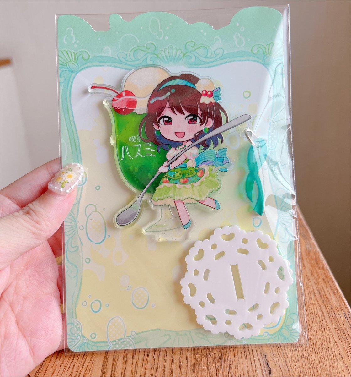 brown hair minigirl food chibi dress jewelry smile  illustration images