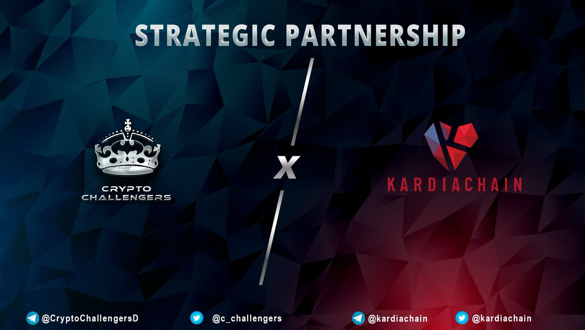 c_challengers's tweet photo. Partnership Announcement

We are thrilled to announce our Partnership with 
@KardiaChain 
 
KardiaChain is The First Decentralized Interoperable and Self-Optimised Blockchain Infrastructure. KardiaChain gas fee is 50,000-100,000 times cheaper than ETH. 

Looking forward to this! https://t.co/tsZny0c4ke