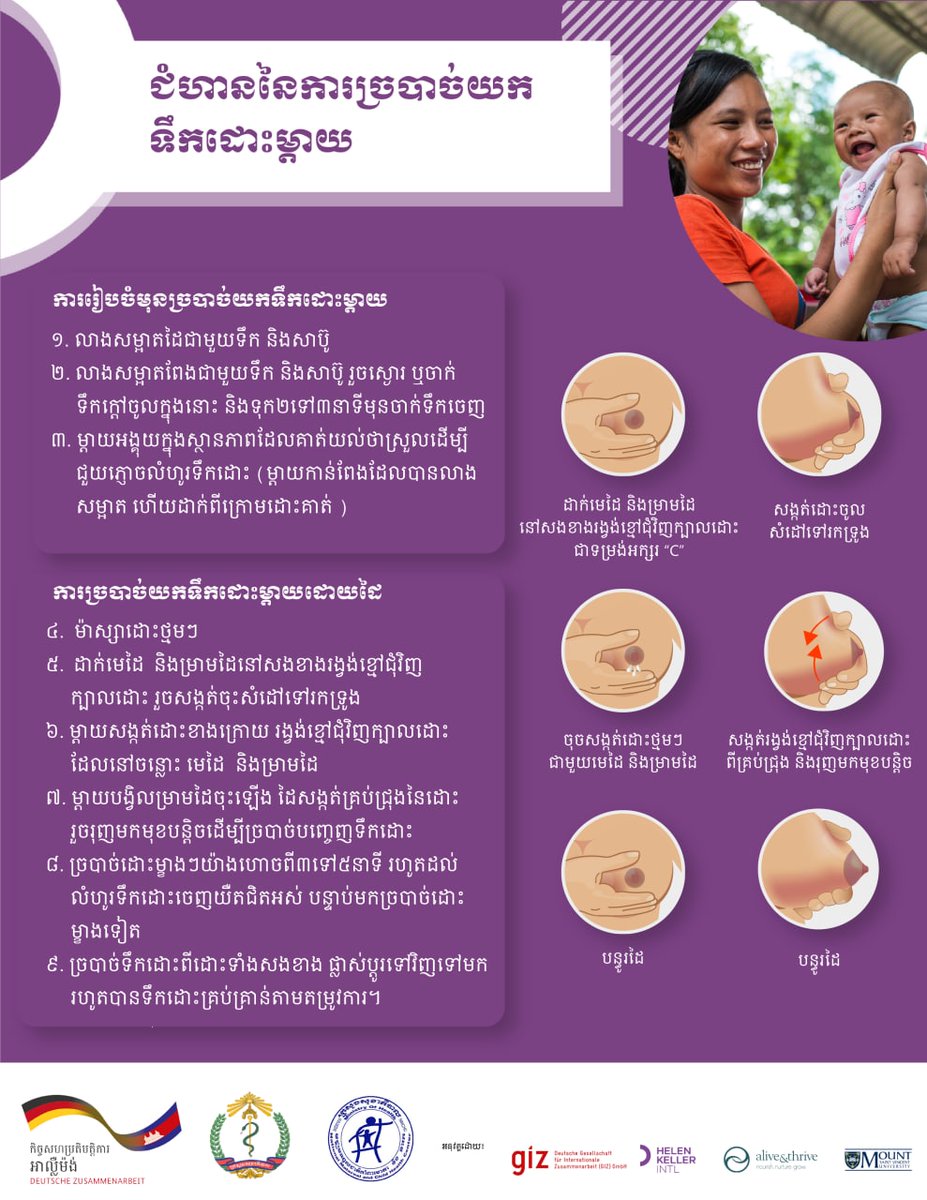Our poster on how to express breast milk.