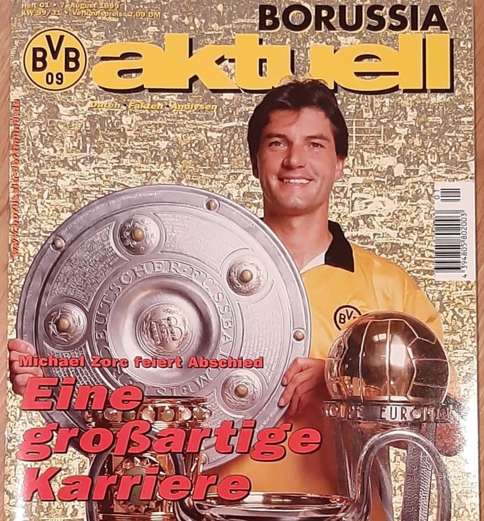 Das erste Spiel, zu dem ich damals alleine fahren durfte: Das Abschiedsspiel von Michael Zorc. Was ist die Steigerung von Legende? 🙂