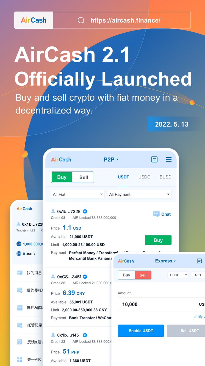 AirCoinreal's tweet photo. [ANN] AirCash V-2.1 Officially Launched.

AirCash Official(Auto-fit for Laptop &amp; Pad &amp; Mobile) - 
https://t.co/VTglSjtoT0

AirCash Web (Laptop Only) - 
https://t.co/CAS2L43hoD

AirCash Mobile (Mobile Only) - 
https://t.co/icKvHDxVUJ https://t.co/0V0QQRgRdh