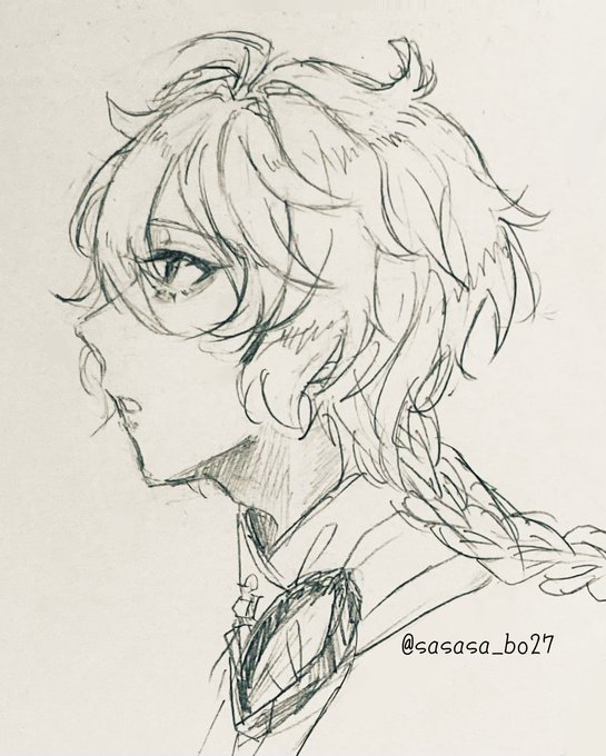 #RTした人のアイコンをシャーペンでさらさら自分の絵柄で描く見た人もやる  #イラスト 
出来ました! 