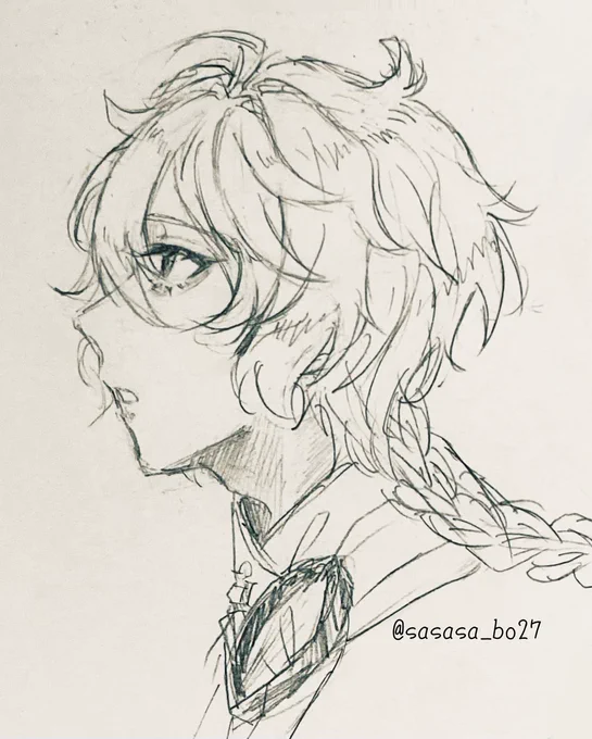 #RTした人のアイコンをシャーペンでさらさら自分の絵柄で描く見た人もやる  #イラスト 
出来ました! 