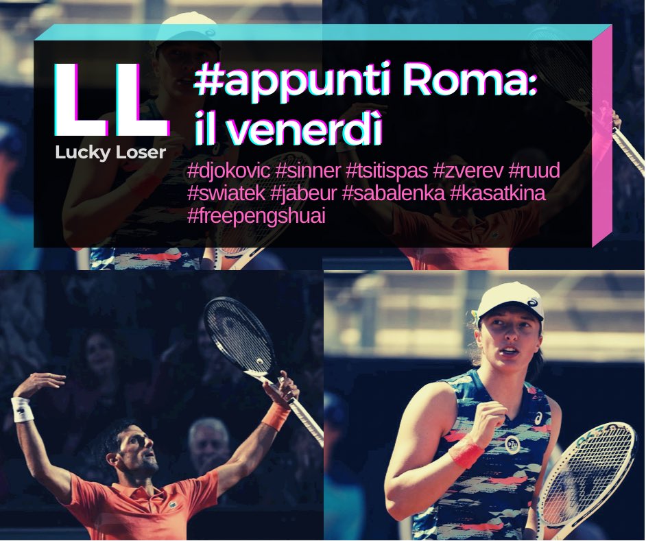 LLuckyLoser's tweet photo. ππΌ https://t.co/nsomFGOLz8
#tennis #djokovic #sinner #tsitispas #zverev #ruud #swiatek #jabeur #sabalenka #kasatkina #InternazionaliBNL #roma #appuntiLL https://t.co/PX9VKFBK4r