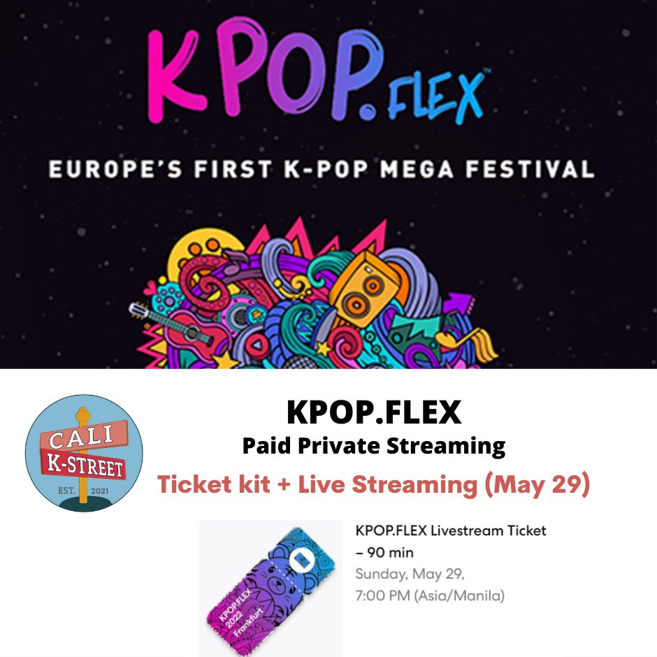 CALI_KStreet's tweet photo. #caliSERVICES
Paid Private Sharing Watching

KPOPFLEX Online Streaming (May 29)
Monsta X (G)I-DLE IVE KAI Mamamoo NCT Dream Enhypen AB6IX Oneus Dreamcatcher

₱ 50

90 slots
✅Discord server

DOP: May 20
🎁Freebie: Ticket, PC &amp; Film strip via SCO

Form: https://t.co/gohWAZ1WCT https://t.co/Rtp2OTynW5