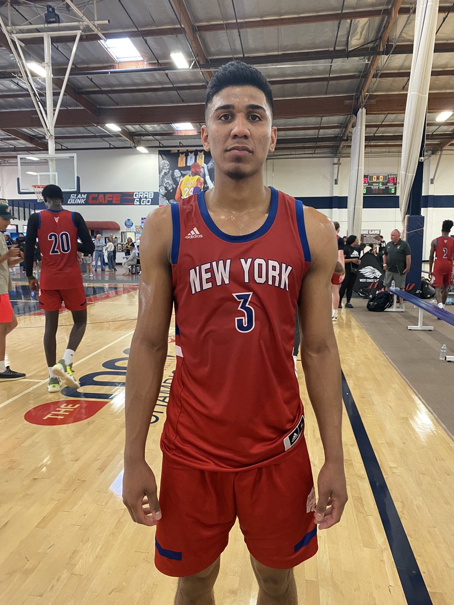2023 6’3 Jean Aranguren (Upper Room Christian School/NY) displayed his hi-level CG skills <a href="/WCEBball/">West Coast Elite Basketball</a> The Collision! Smooth stroke from 3, strong handle off the dribble, finishes thru contact, solid court vision as a playmaker, &amp; plays w great energy on both ends! <a href="/NYJayhawks/">NY JAYHAWKS</a>