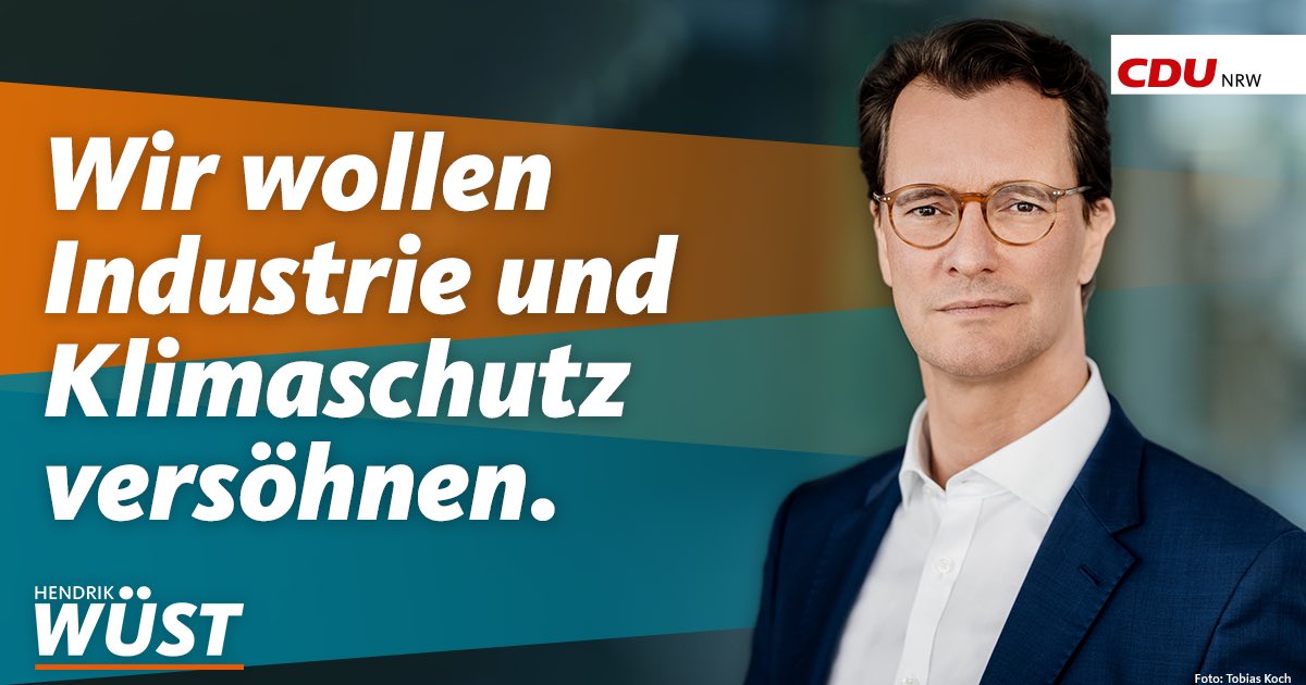 HolzheuStefan's tweet photo. Hendrik #Wüst: 
"Wir wollen Industrie und #Klimaschutz versöhnen."

Übersetzt heißt das:

"Wir machen nur #Klimaschutz, der nicht weh tut aber auch nicht reicht."

#Klimakrise #ltwnrw22 https://t.co/melqYDsg45