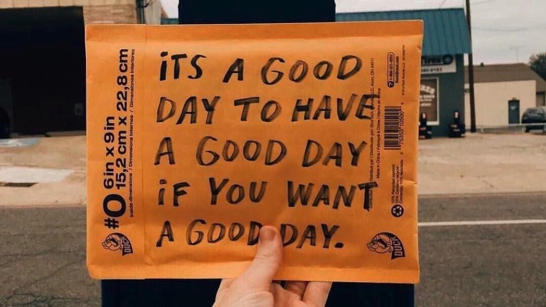 IT'S A GOOD DAY TO HAVE A GOOD DAY

But what if the good days are all behind you?

Whatever the reason, maybe you don't know the reason

MEET US at 7pm Mondays for a free cuppa. New friends will follow your journey as you find your GOOD DAY. Shoulder to shoulder

#ItsOkayToTalk