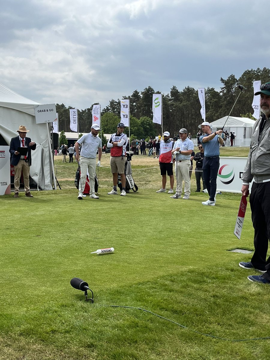 VantrierAnd's tweet photo. #SoudalOpen followed @wbesseling1 in round 2, what a drive in 14 😎 https://t.co/o6ehEWDcNA