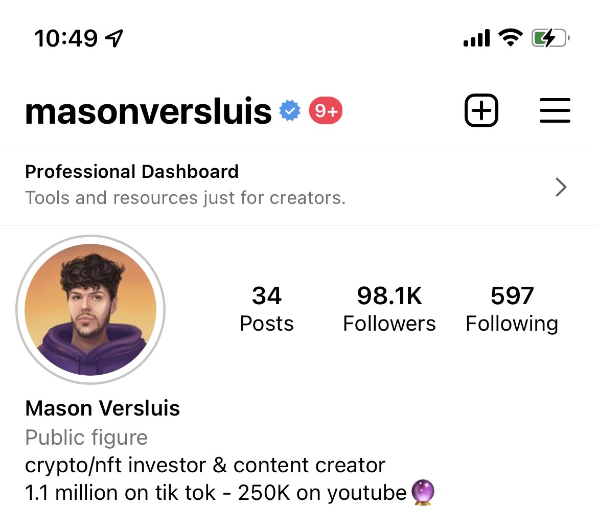 Can’t wait to give away more crypto money when we hit 100K on IG 💎

Bear market will not stop the Masun giveaways.