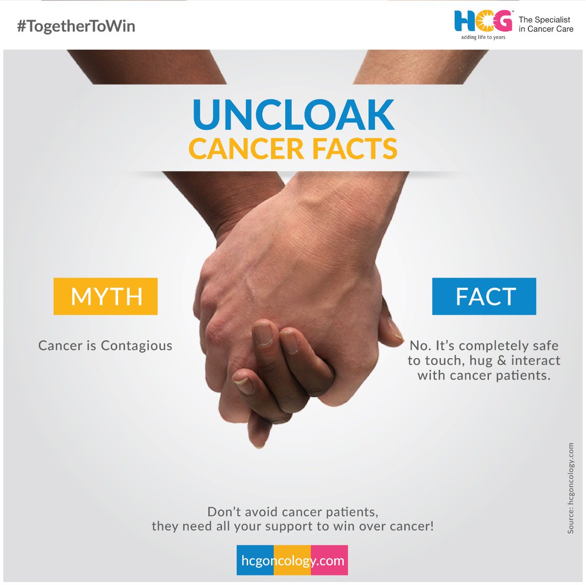 Stay one step ahead of cancer with HCG’s preventive screening programme. Visit for more hcgoncology.com

#HCGOncology #TogetherToWin #CancerMyths #CancerFacts #HCG #CancerCare #CancerExperts #UncloakCancerFacts