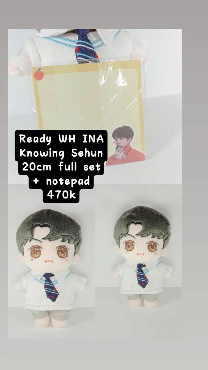 Caecilputri_'s tweet photo. WTS Ready INA

#EXO doll
Peach Ddudu D.O. doll only
Honey Nini Kai doll only
Dyosongi D.O. fullset
X-Kai full set
Knowing Sehun full set

🍊 by request https://t.co/Jfp4AJriM1