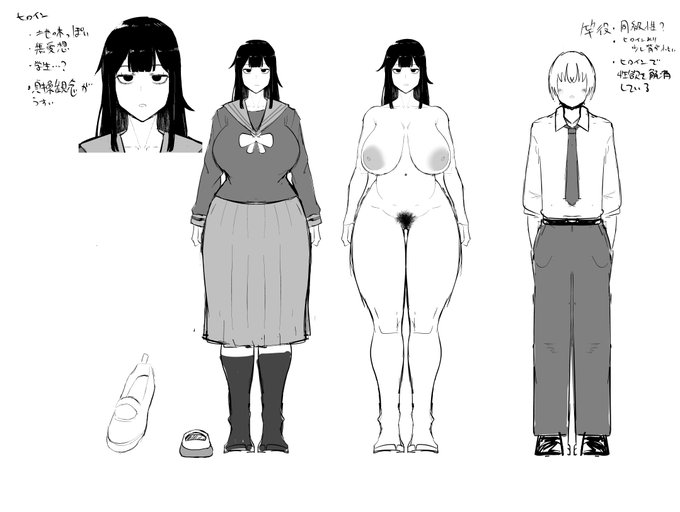 載せる絵がないので商業のキャラデザです 