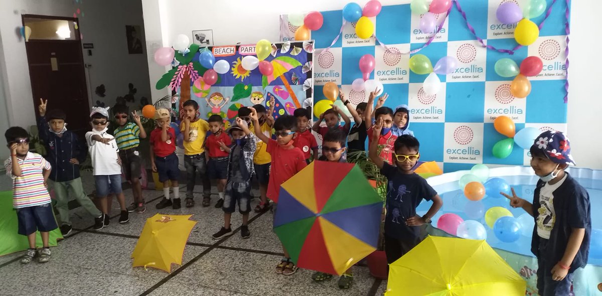 ExcelliaSchool's tweet photo. “To beat the heat and to have fun”
A pool party was organized at Excellia School for the kids of Pre-primary on 13th May 2022 (Friday). 

#excelliaschool #poolparty #pool #summer #party #poolside #pooltime #swimmingpool #swimming #poolday #love #summervibes https://t.co/aLq820eChV