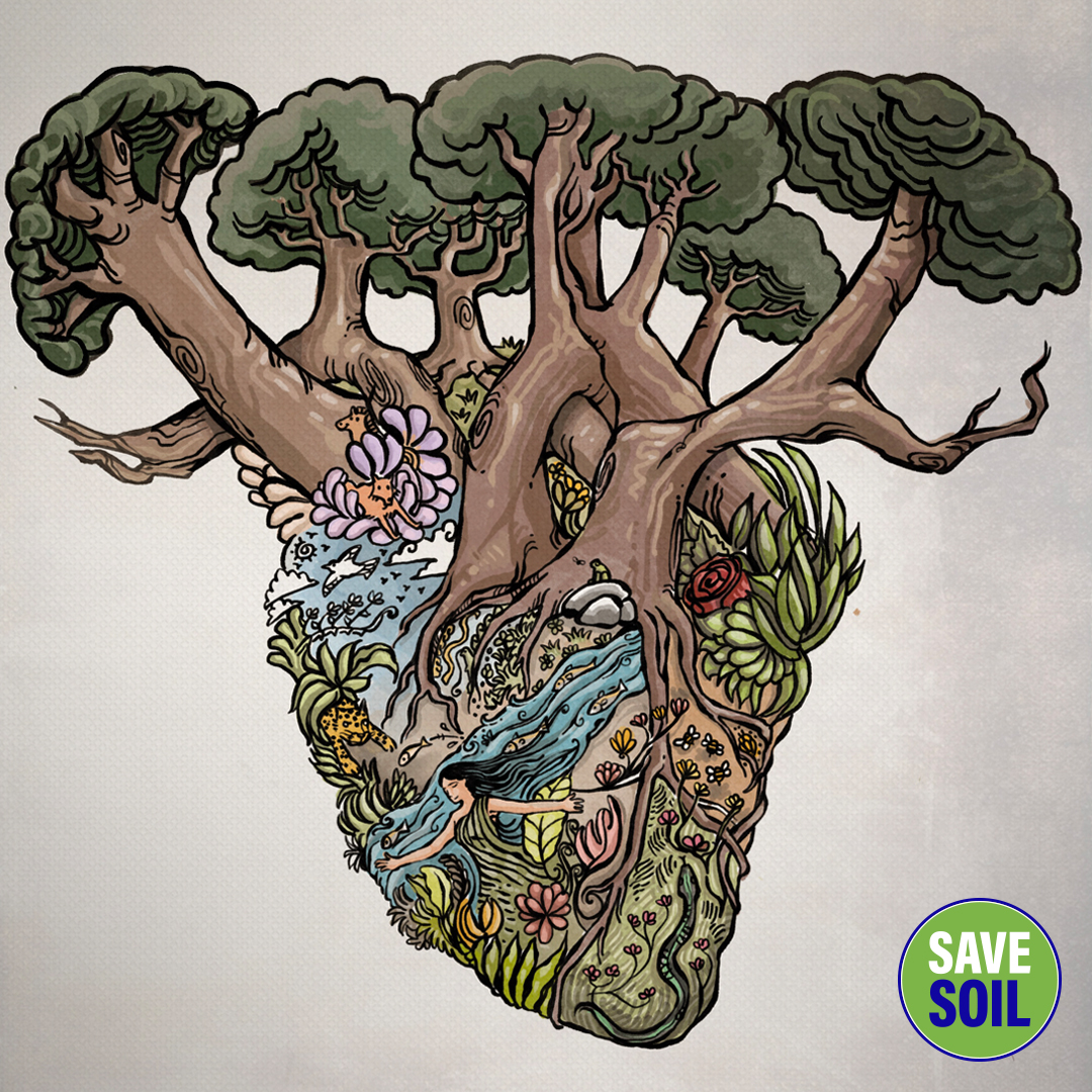 cpsavesoil's tweet photo. The soil is the heartbeat of all life that walks on it. Plants, animals, and we humans too, can all trace our roots back to the soil. Isn't it time we became conscious of our common roots and worked towards protecting it?
#SaveSoil Action Now: https://t.co/z6MmqMf5nE https://t.co/PgyHaLIG9p