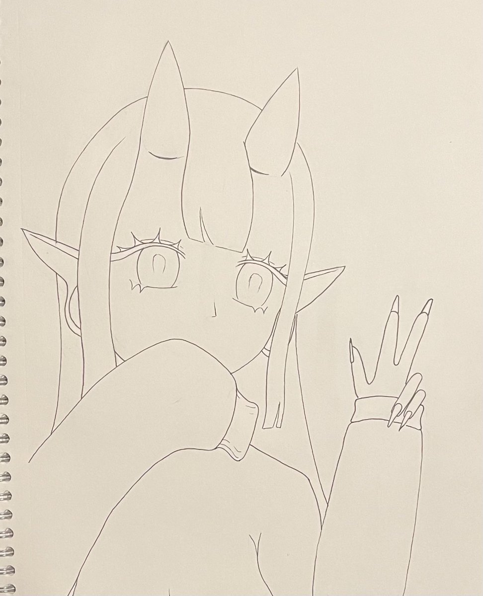 GamingEagle_'s tweet photo. Watercolor for Tsuki's new design +bonus sketch :)

#ENVtuber #vtuberEN #tsukillust 🌸 https://t.co/w2sR45jhjY