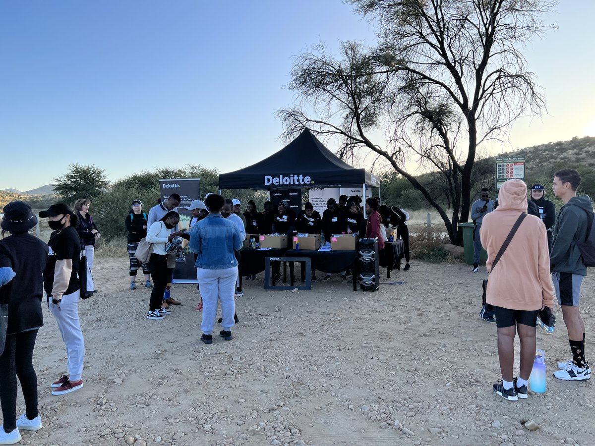 deloittenamibia's tweet photo. Rise and Shine, early morning setup for our annual Namibian Hug Event.
Every day is a journey, and the journey itself is home.
– Matsuo Basho
We are so excited for all our students to arrive!
#NamHUG2022 #JoinDeloitte #impactthatmatters https://t.co/zzwDcEXafQ