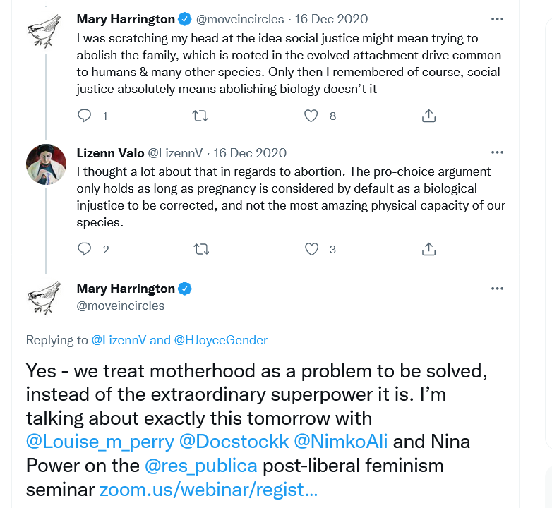 setoacnna's tweet photo. Biological essentialism is THE key feature of 'gender critical feminism' and it threatens all women's rights. GCF depends entirely on defining women solely in physical terms, so reaches for 'birth is a superpower', which then leads inevitably to 'reproductive choice is wrong'. 🧵 https://t.co/TMuiGnoHjA