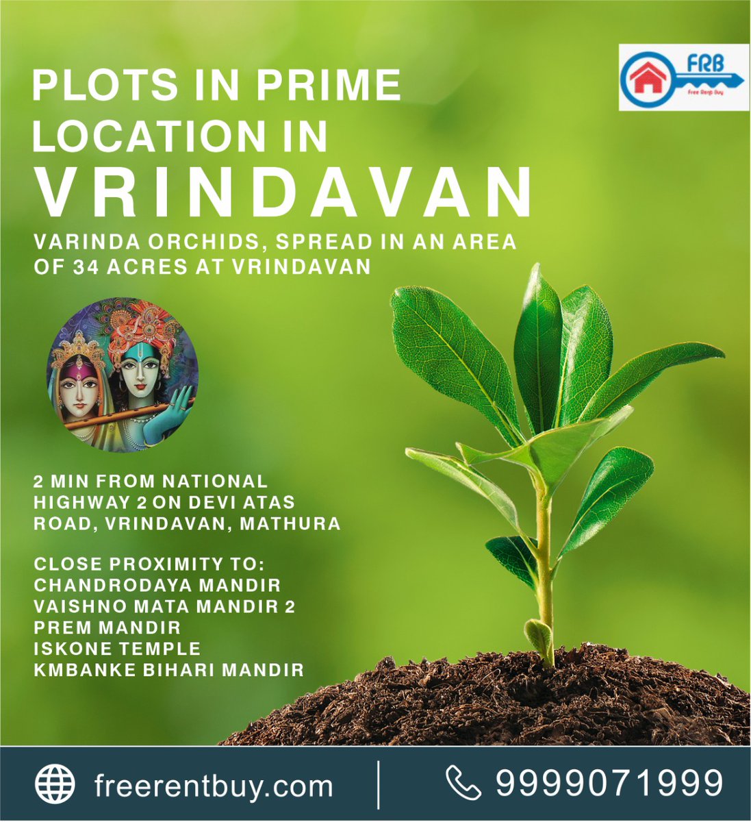 YogitaN84675053's tweet photo. Land for Farm House in Vrindavan, Mathura
On Highway
near
#bake_bihari_temple
#ISCKON_temple
#prem_mandir
#chandrodaya_temple
for more details Contact
9999071999 https://t.co/l3JFxsEehL