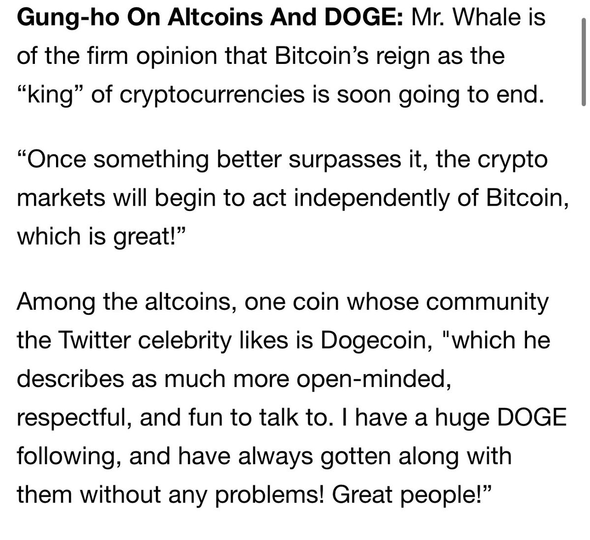captainMisa's tweet photo. @CryptoWhale @SirMoonkie They do anything for clout. Dogecoin can’t even hit a $1 https://t.co/26GHY0LW5Z
