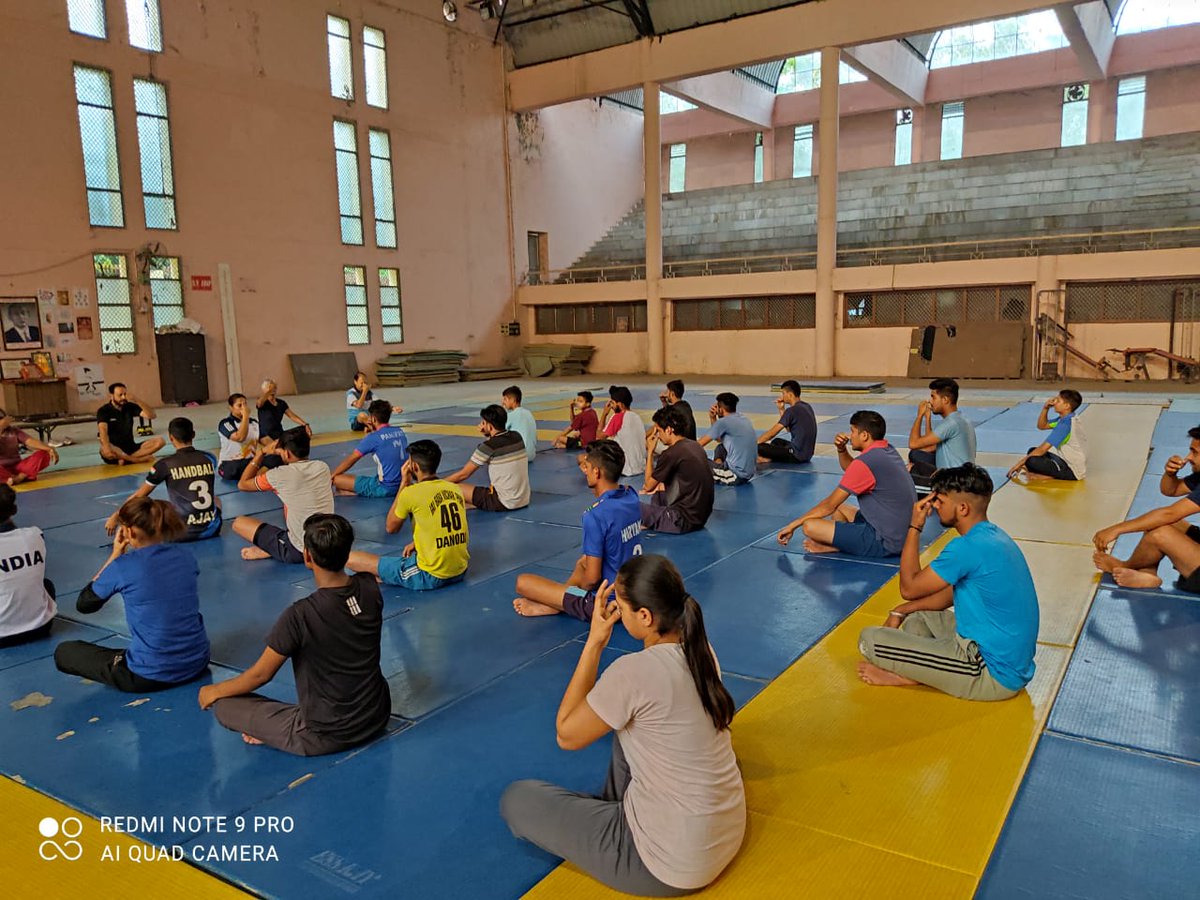SAI_Chandigarh's tweet photo. Celebrating First Day Yoga in STC Ludhiana (Pb) on 14th May, 2022
#NewIndiaFitIndia #FitIndiaMovement #IDY2022 https://t.co/JKpxcIHxIw