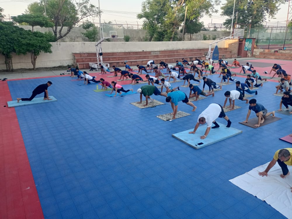 SAI_Chandigarh's tweet photo. Celebrating First Day Yoga in STC Jammu (J&amp;K) on 14th May, 2022
#NewIndiaFitIndia #FitIndiaMovement #IDY2022 https://t.co/4w9IAdEx7N