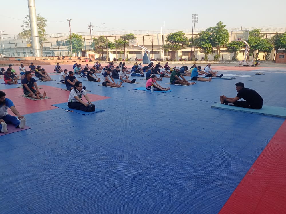 SAI_Chandigarh's tweet photo. Celebrating First Day Yoga in STC Jammu (J&amp;K) on 14th May, 2022
#NewIndiaFitIndia #FitIndiaMovement #IDY2022 https://t.co/4w9IAdEx7N