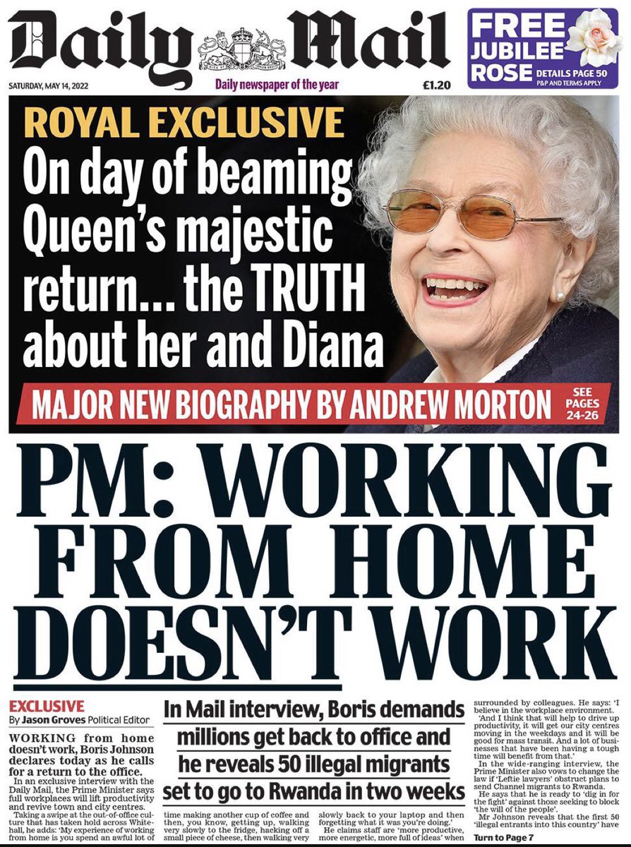 ‘WORKING FROM HOME DOESN’T WORK’ says UK PM who works from home. 
#ukpolitics #borisjohnson