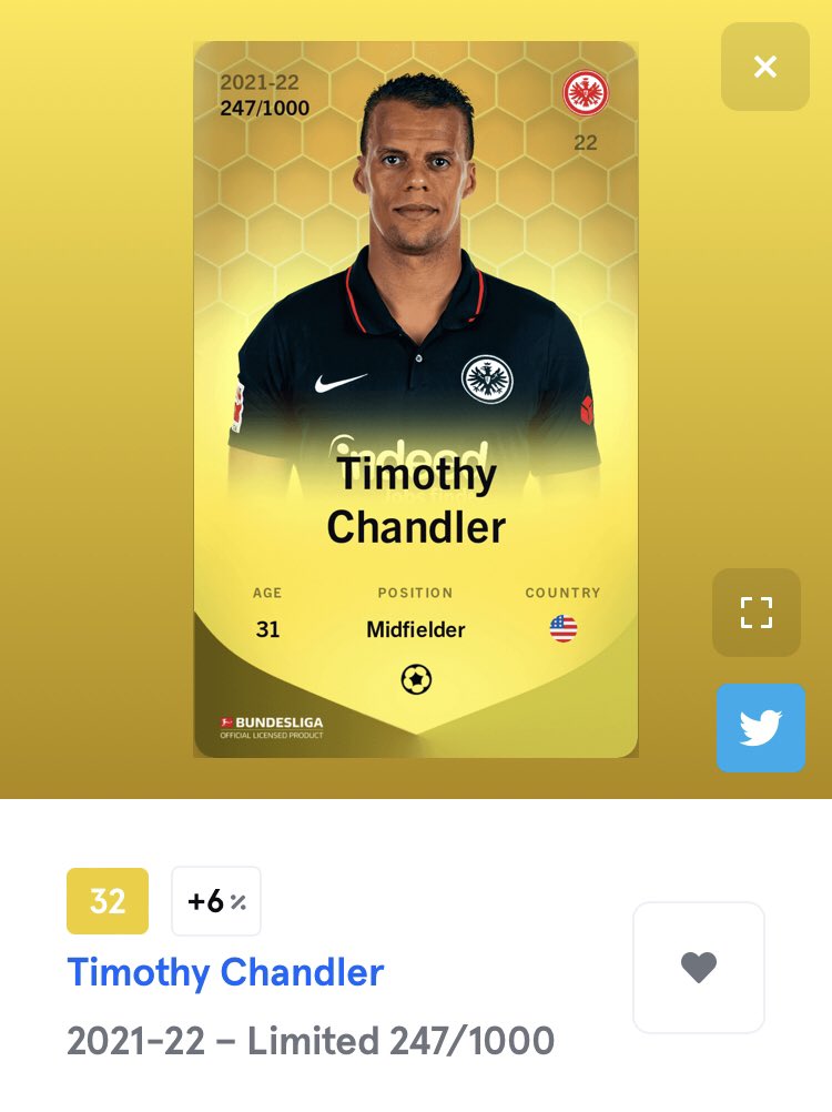 germany_sorare's tweet photo. FLASH GIVEAWAY!
Last matchday of Bundesliga, all teams are playing at the same time. You can win limited Chandler!

- RT + Follow
- predict the right score of one Bundesliga game of your choice (this matchday)
You have time until matchday starts! :)

#sorare #giveaway #bundesliga https://t.co/2iRUkOoohP