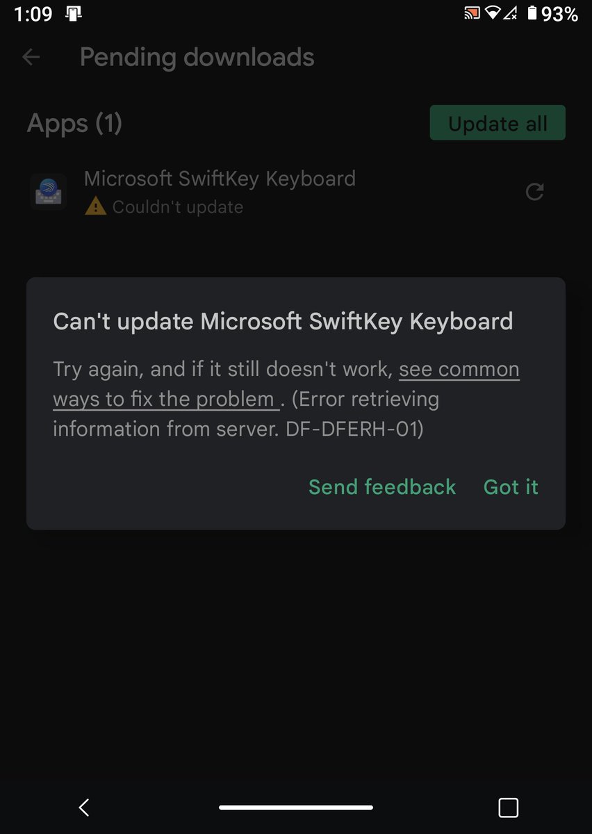 kjax2004's tweet photo. @SwiftKey so I've had my Surface Duo 2 for a few weeks now and this has been happening since day 1. When I go to the link provided, it suggests me to uninstall the app and reinstall it. Obviously with the Duo 2 this is not an option. Any help would be greatly appreciated. https://t.co/TKUvFHY0ZA