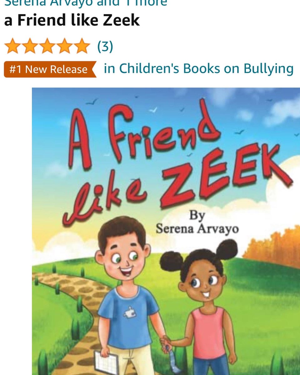 aFriendlikeZeek's tweet image. #1 in New Release for #childrensbook on #bullying ! Thank you everyone. 💙🙏🏻🥲 a Friend like Zeek amazon.com/dp/B09ZVGQ2T7/… 
#autism #asd #stimming #nonverbal #aac #kindness #amazon #kdp #author #BookReview #book #review #follow #retweet