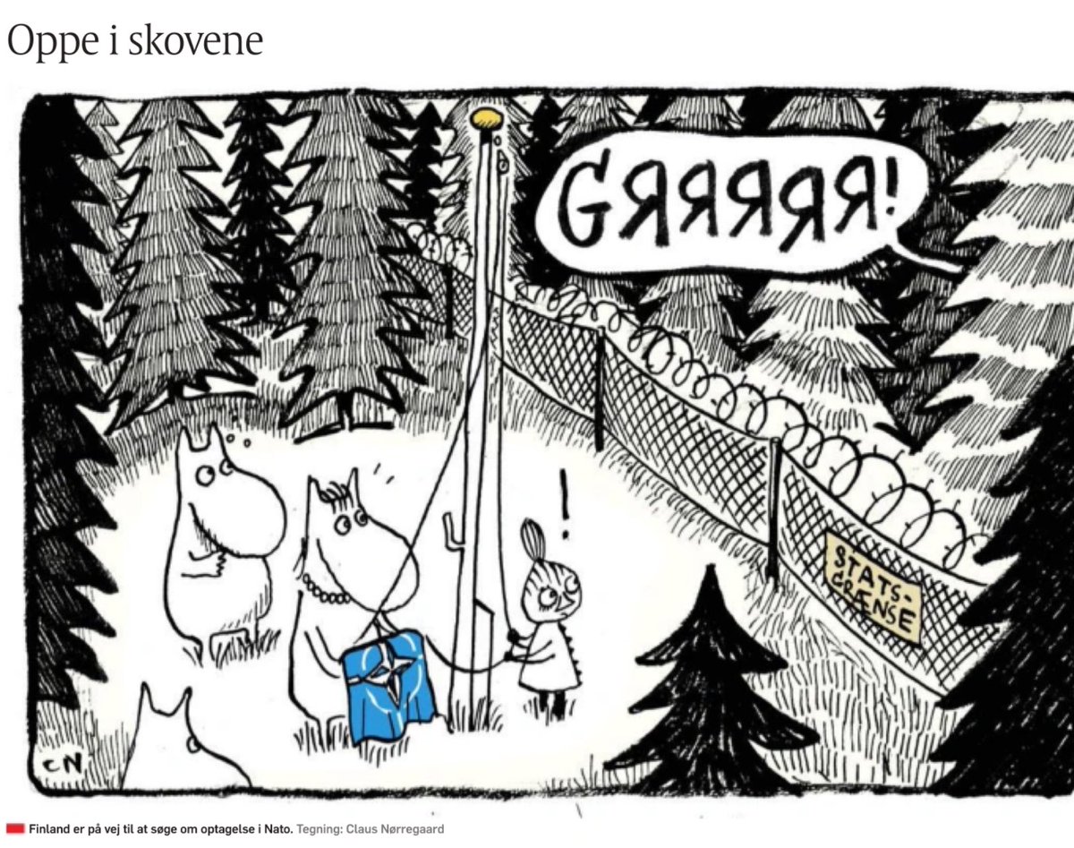 lykkefriis's tweet photo. #dagenskarikatur #nato #finland via @politiken https://t.co/O05N9Yq3Av