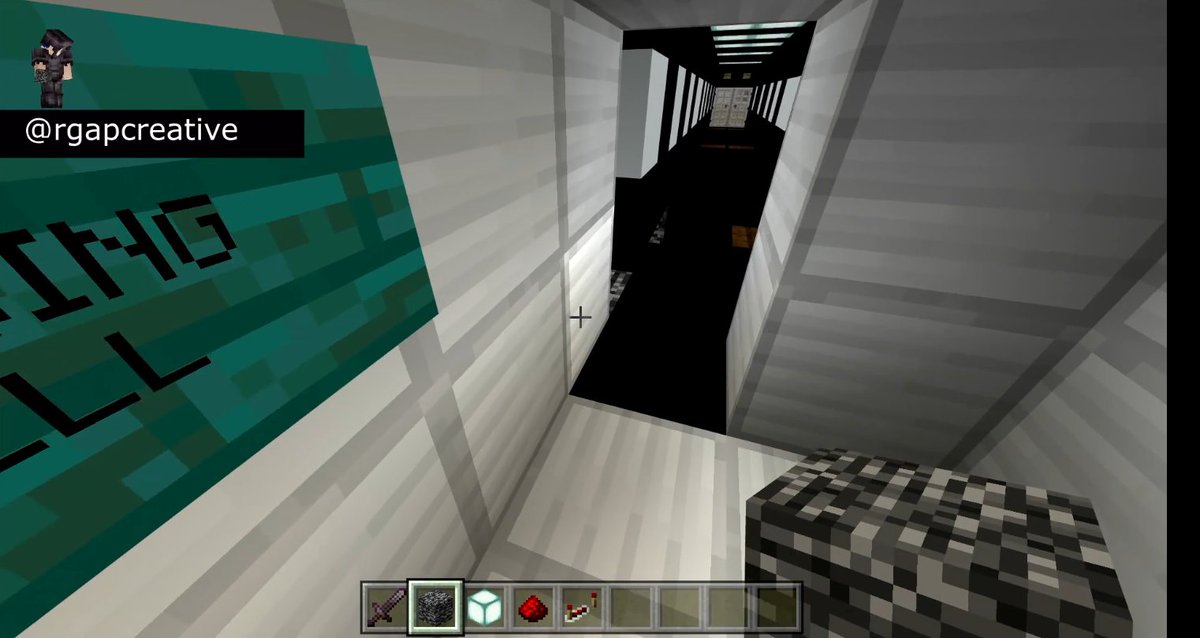 RGAPCreative's tweet image. In mission 4 of the Minecraft adventure #WashingtonHasFallen -  #RGAPCreative uses several Not-Gates to execute events that open doors and trigger responses.  This photo shows a passageway controlled by a #NotGate blocked passage. #Minecraft Save America