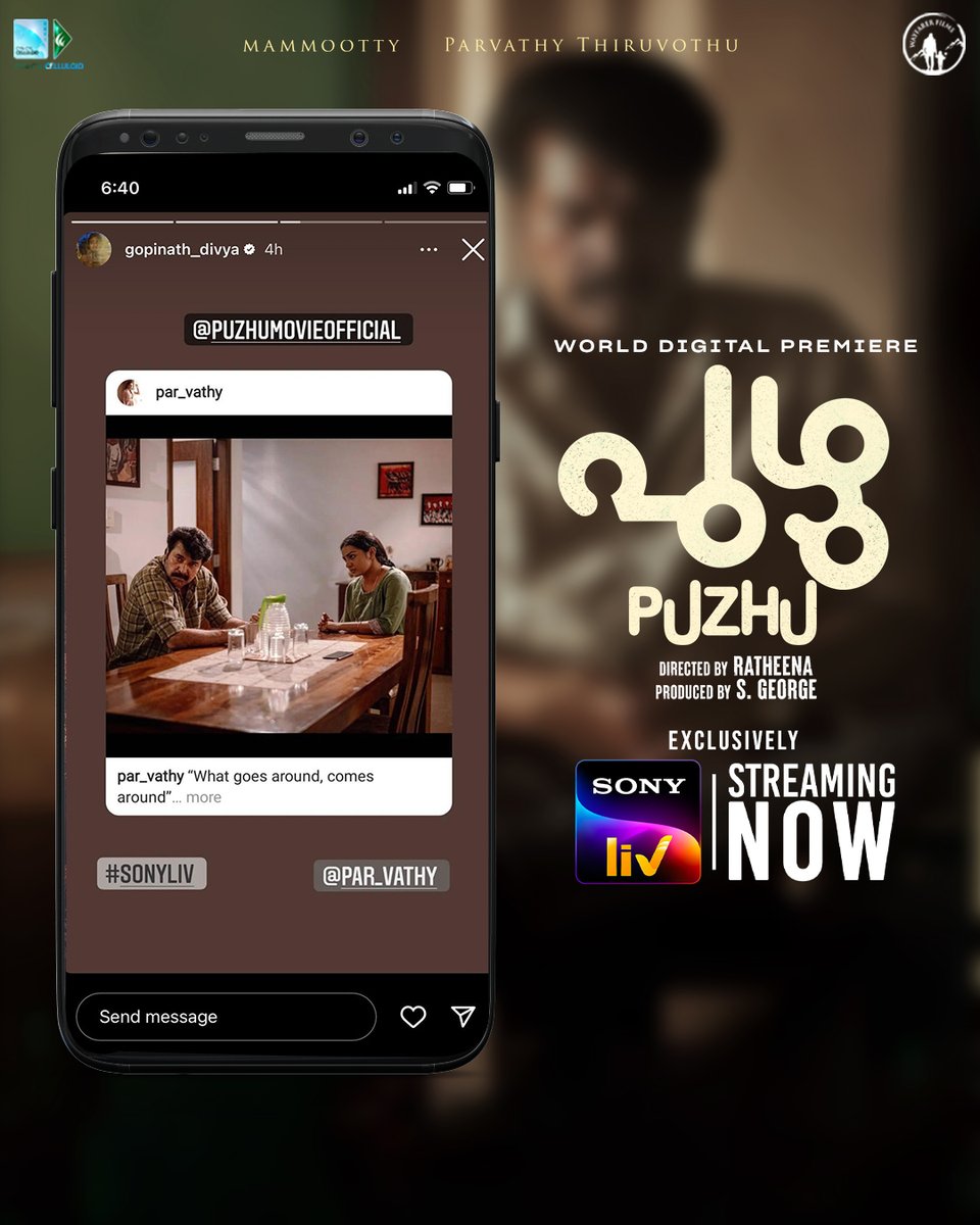 SonyLIV's tweet photo. @mammukka @parvatweets #WayFarerFilms #CynCylCelluloid #Mammootty #ParvathyThiruvothu #Ratheena #SGeorge #TheniEswar #RenishAbdulKhader #RajeshKrishna #ShyamMohan #Harshad #Sharfu #Suhas #DeepuJoseph #JakesBejoy #ManuJagadh #VishnuGovind #SreeShankar #Badusha #BabyPanicker https://t.co/H9Dn6ms6uY