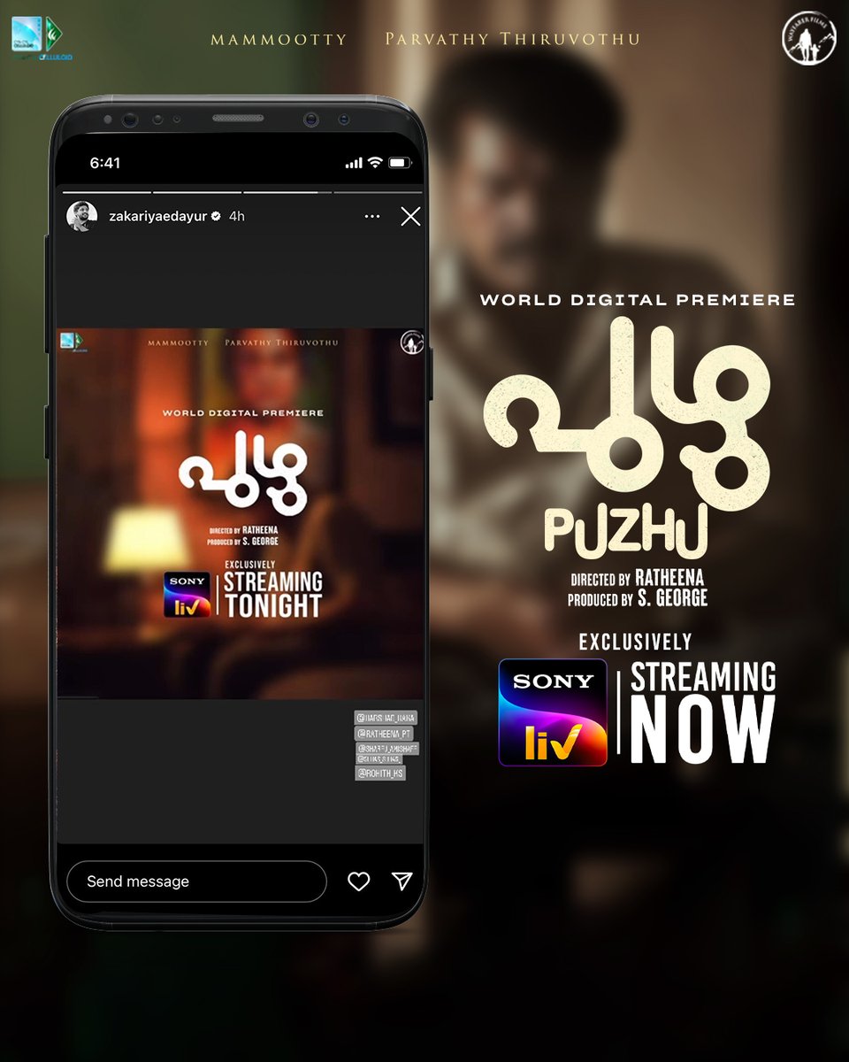 SonyLIV's tweet photo. @mammukka @parvatweets #WayFarerFilms #CynCylCelluloid #Mammootty #ParvathyThiruvothu #Ratheena #SGeorge #TheniEswar #RenishAbdulKhader #RajeshKrishna #ShyamMohan #Harshad #Sharfu #Suhas #DeepuJoseph #JakesBejoy #ManuJagadh #VishnuGovind #SreeShankar #Badusha #BabyPanicker https://t.co/H9Dn6ms6uY