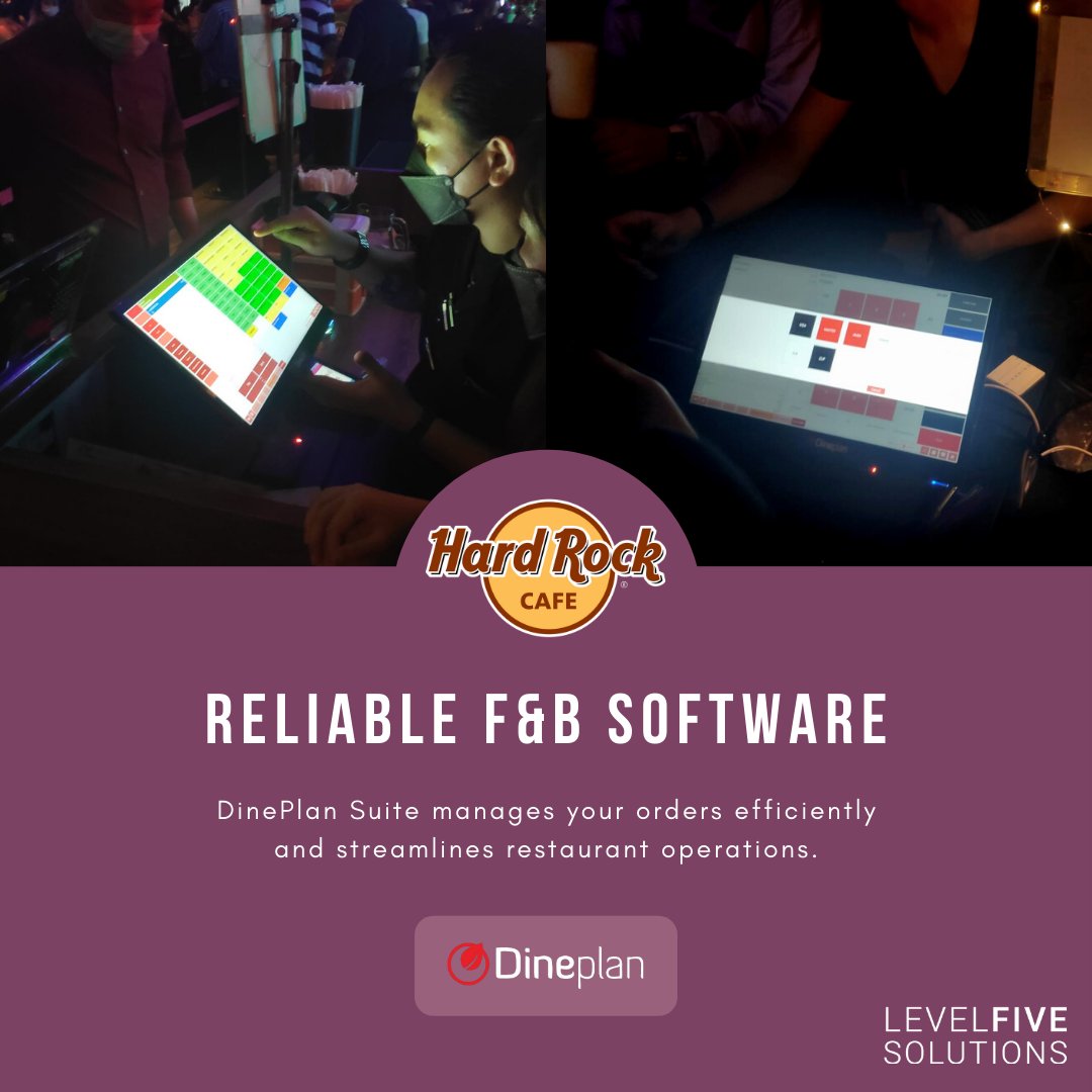 DineplanPOS's tweet photo. Hard Rock Cafe Singapore serves classic American food with live music and entertainment.
Thank you, Hard Rock Cafe, for choosing LevelFive Suites.
#LevelFive #RetailPlan #merchantservices #possystem #pos #pointofsale #retailpos #ecommerce #business #lfsolutions https://t.co/rdMdnYOJQa