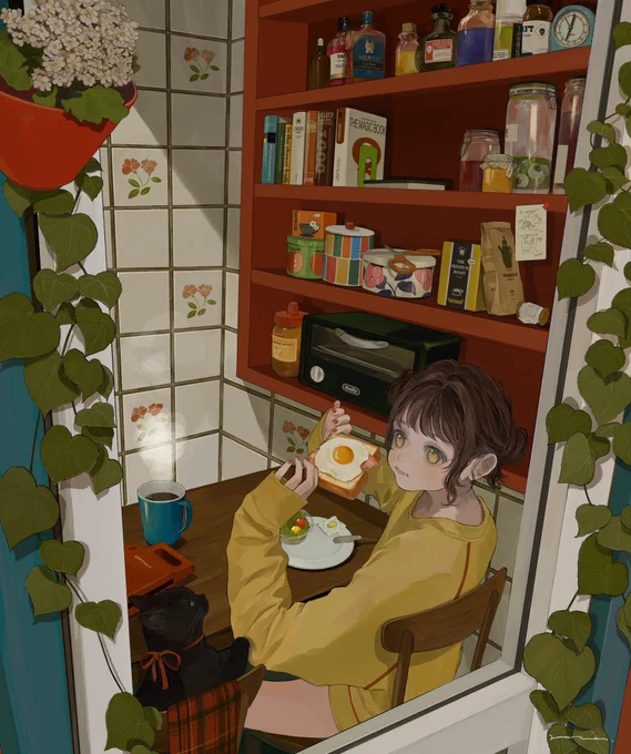 コミティア受かったら最近のこの辺りのイラストでなんかグッズ作ろう思てます( ◜𖥦◝ )落ちても多分作る!💪 