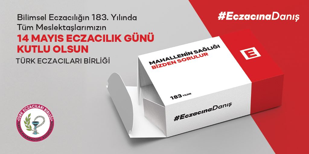 Bilimsel Eczacılığın 183. Yılında Tüm Meslektaşlarımızın 14 Mayıs Eczacılık Günü Kutlu Olsun.
#EczacınaDanış