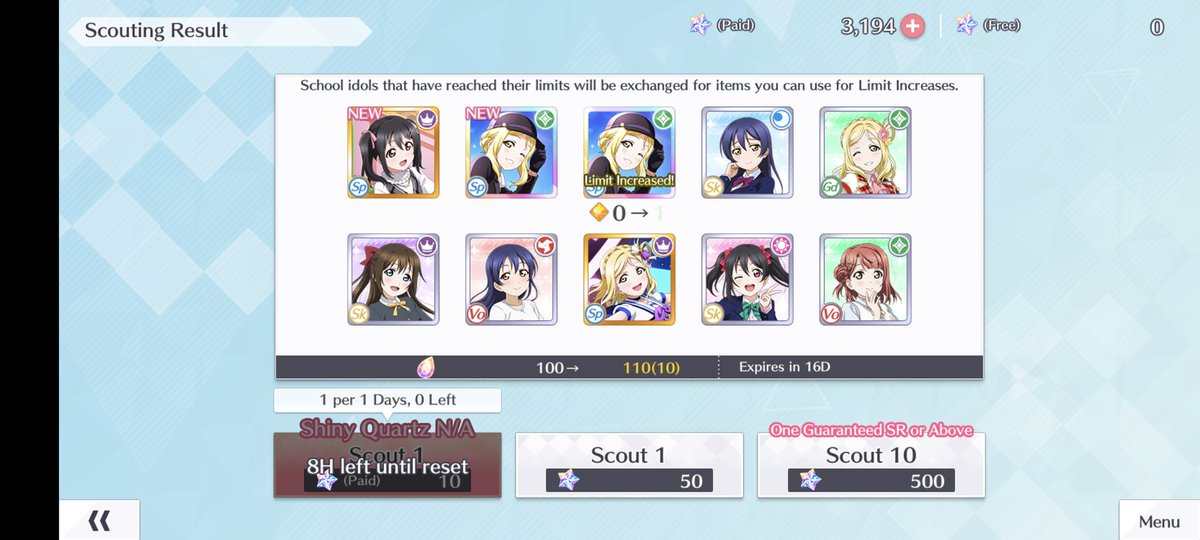 araragidyne's tweet photo. It took more than half of my gems but she came home twice in one pull 😭✨🐎#sifas #lovelive ＃ラブライブ #小原鞠莉 https://t.co/do9A93RKAB