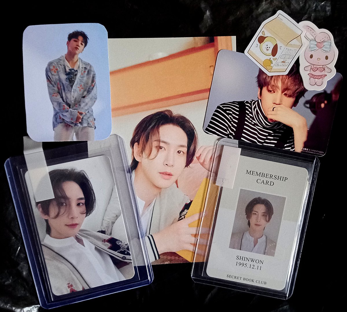 chinwons's tweet photo. shinwon sg '22 arrived today! tysm @wooseokart_ for letting me adopt him, very secure packaging, and for the freebies! ♡ https://t.co/odKxwHCme3