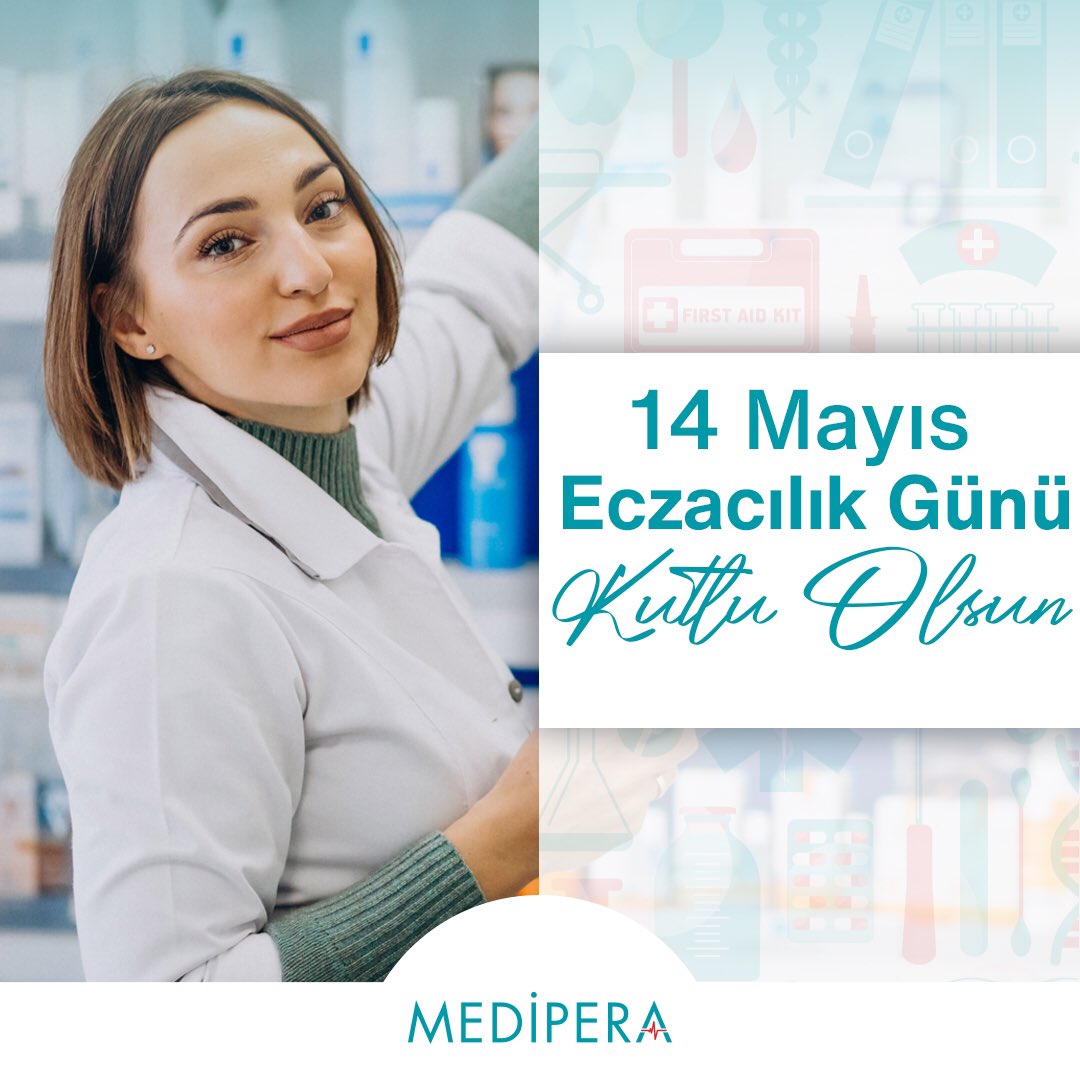 mediperacom's tweet photo. Tüm eczacılarımızın 14 Mayıs Eczacılık Günü kutlu olsun.
#Medipera #14mayıs #eczacılıkgünü https://t.co/YSe8VM5SUw