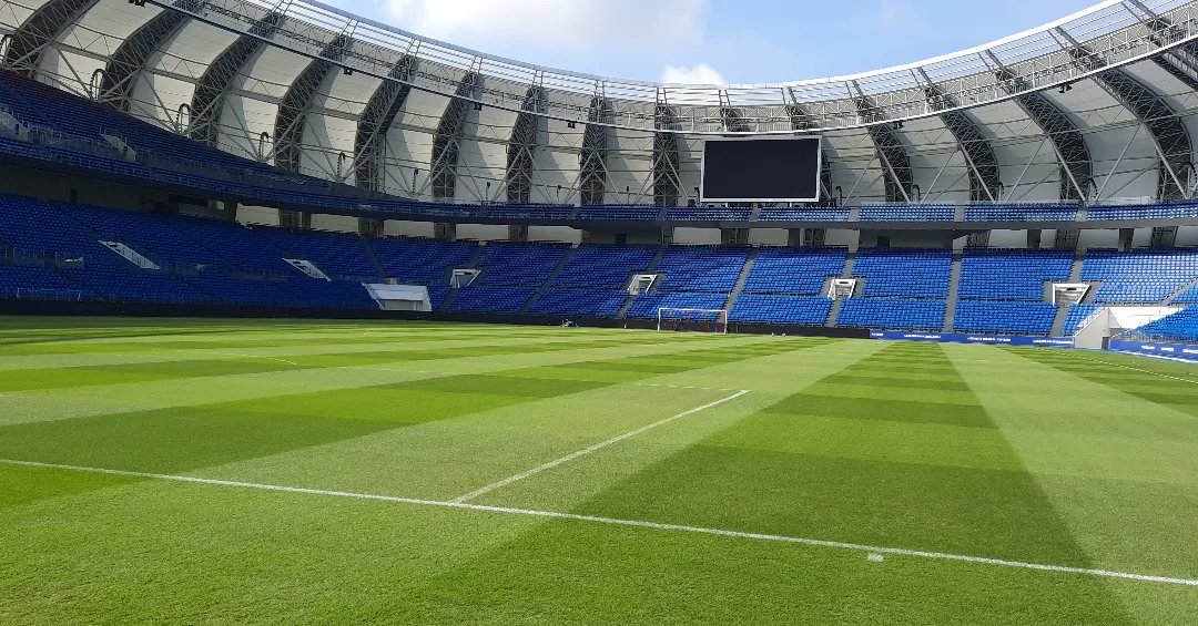 Taylor76Nigel's tweet photo. 2 weeks after the last game we hosted for the AFC Group I leg, we are back in action for the domestic league. Field has recovered really well from the 12 usages over the 16 days of the event #sportsturfmanagement #zeonzoysia @STSAsia
@bladerunnerfarm @FloratineFoliar https://t.co/AwYVplIMGI