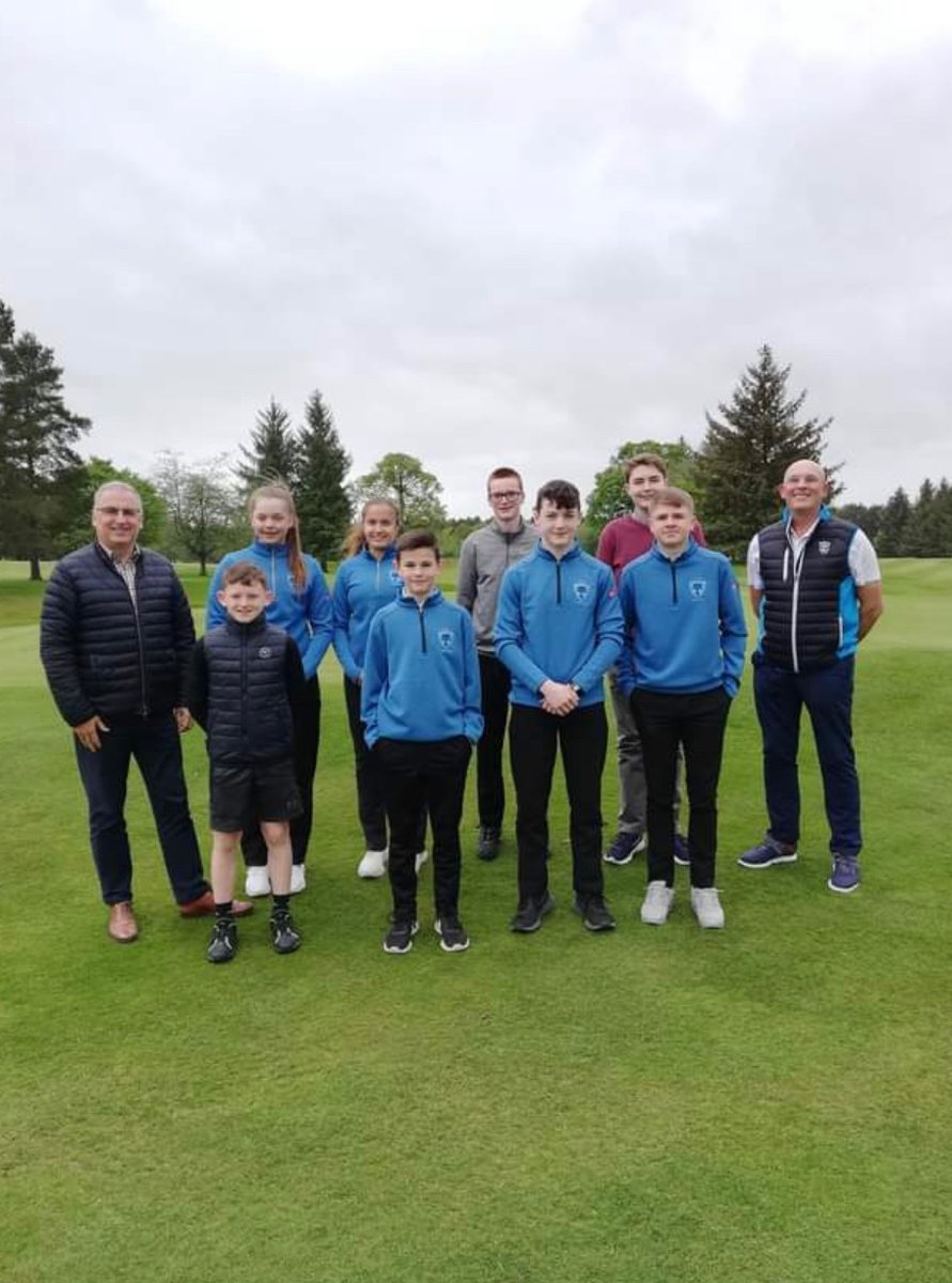 The Junior Team is ready for the first game of the season thanks to Gavin Watson Printers. Ian Johnstone  provided polo shirts and jumpers to all squad players. Ian is pictured with some of the squad.Dates of the matches can be found in the Club Diary. Come and show your support