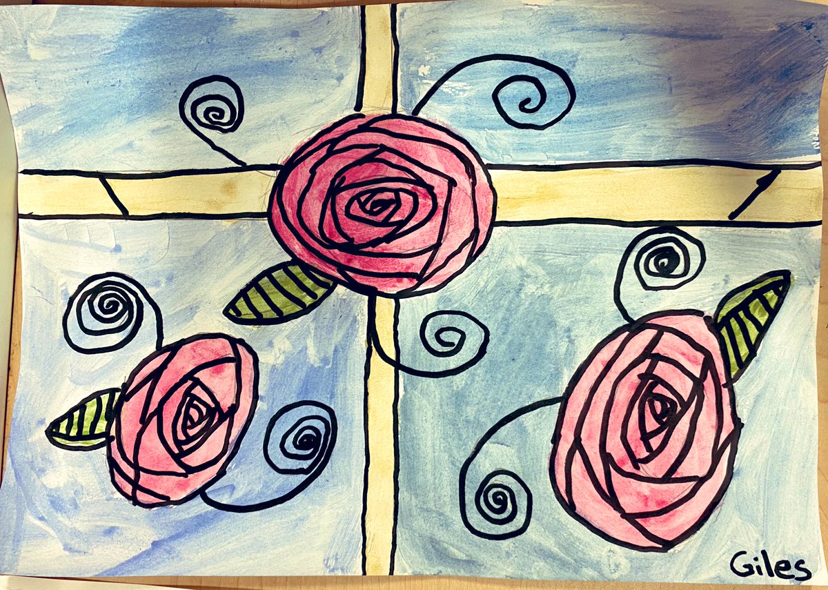 LuntsHeathY4's tweet photo. @LuntsHeathSch Beautiful Charles Rennie Mackintosh inspired Rose Art completed in 4L this week! 🤩🌹💚#WeAreArtists #ArtMatters #Year4 #Team4L #PrimaryArt @LHP_Year1H @ArtsPrimary https://t.co/idQRWLi14e