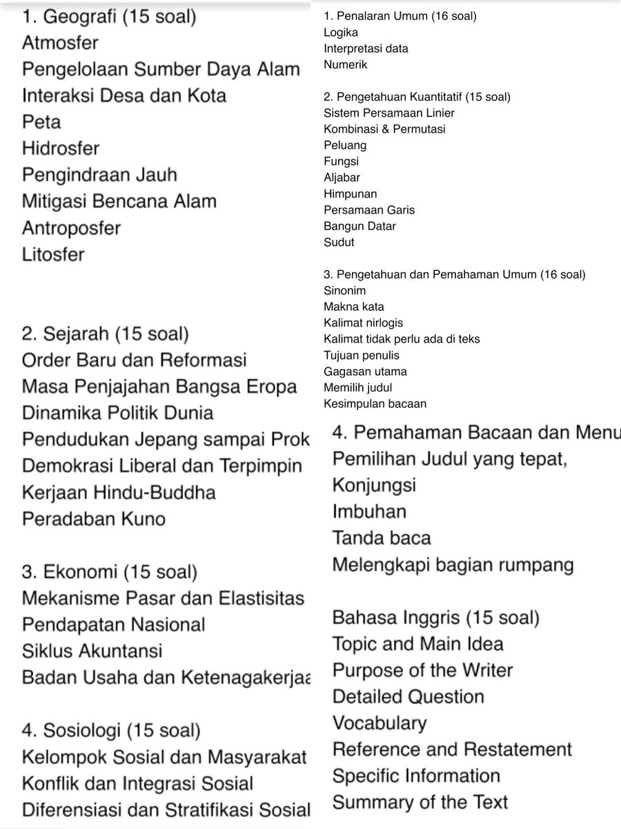 ini kisi-kisi utbk 2022 aku screenshoot dari berita detik, ini beneran ga ya? ptn!