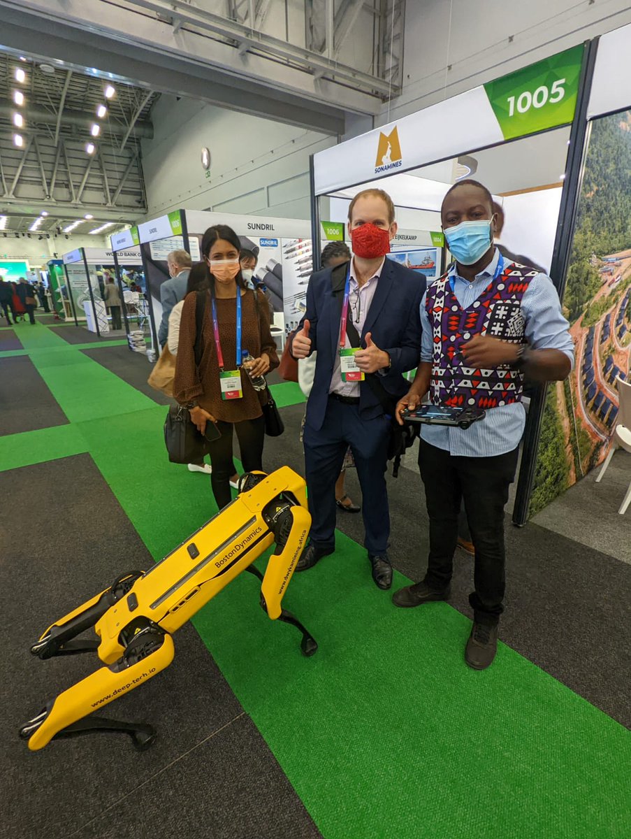 ReinhardtArp's tweet photo. Amazing technology on display at #miningindaba2022, what an experience! But while these fancy machines can make mining safer, we need to make sure workers are continually upskilled to ensure a #justtransition @thecarbontrust https://t.co/HOmLDXEZl2