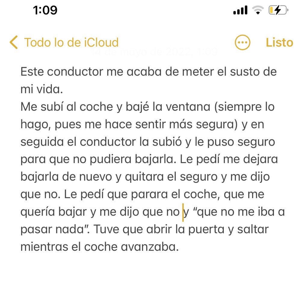 soypaulinagoto's tweet photo. .🚨 @Uber_MEX @Uber_Support por favor tomen cartas en el asunto. Estoy bien GAD pero estoy muy asustada. Chicxs cuídense mucho y háganse caso cuándo sientan que algo no está bien. https://t.co/bwBVhTdmK4